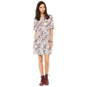 Elkin Callie Silk Floral Dress w/ Hip Pockets